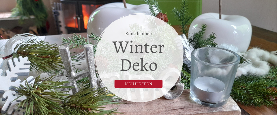 Winter Deko neuheiten künstliche Tannenzweige als Tafeldeko von dekotreff im Kunstblumen onlineshop kaufen