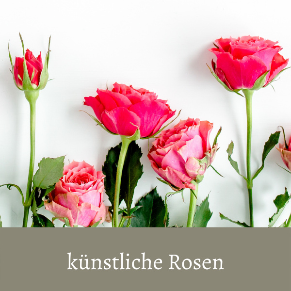 künstliche Rosen rosa als filligrane Deko im Kunstblumen Onlineshop kaufen