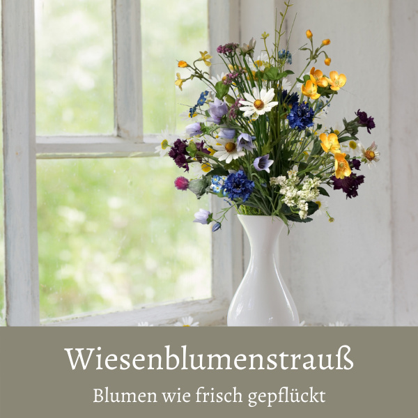 Wiesenblumenstrauß künstlich mit Blumen wie frisch gepflückt für Ihr Zuhause oder Büro im dekotreff onlineshop kaufen