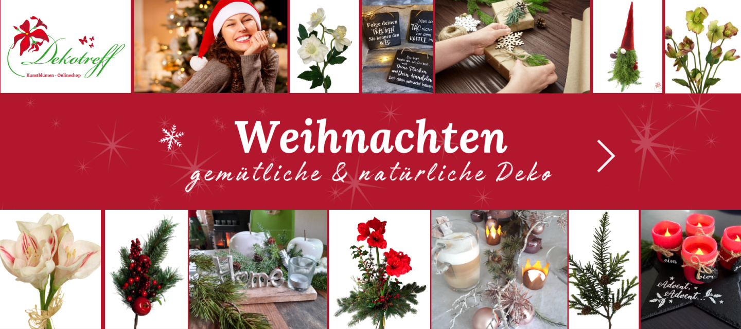 Kunstblumen Weihnachtsdeko künstliche Amaryllis und Schieferplatten Adventskranz bei dekotreff kaufen