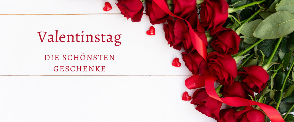 Valentinstag Geschenk künstliche rote Rosen Herzen und...