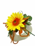 Kunstblumengesteck Sonnenblume 19cm