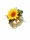 Kunstblumengesteck Sonnenblume 19cm
