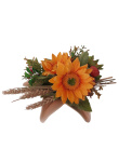 Schale Sonnenblume 20cm Kunstblumengesteck