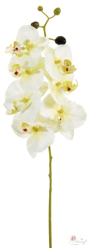 Orchidee Phalaenopsis Kunstpflanze weiß, 70cm