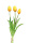 Real Touch Tulpen Bund gelb 35cm Kunstblumen