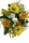 Kunstblumenkranz Anemonen gelb &Oslash; 23cm Fr&uuml;hling / Sommer