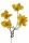k&uuml;nstliche Cosmea gelb 65cm
