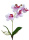 Orchideen Kunstpflanzen Phalaenopsis  rosa mit Blatt, 30cm