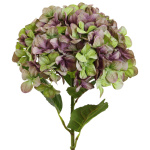 künstliche Hortensien 110 cm purple-grün