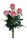 Rosen rosa Kunstblumenstrauß 30cm