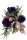 Flacher künstlicher Frühlingsstrauß violett 35cm