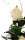 künstliches Blumengesteck Rosen  Keramikwelle weiss, 25cm