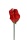 künstliche Anthurie rot 60cm Real Touch Blumen