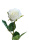 künstliche Rosenknospe weiß 45cm