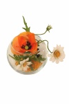 Sebnitzer Seidenblumen Glaskugel H 10cm