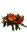 künstlicher Herbststrauß Flach Dahlie 35cm