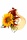 Kunstblumengesteck Sonnenblume, H 20cm