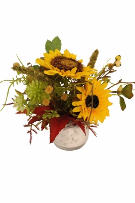 Sonnenblume Kochschürze Von Hand gezeichnet Blumenkunst Fester Digitaldruck 