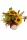 Sonnenblumenglas, H 15cm Herbst Kunstblumengesteck
