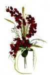 künstlicher Orchideen Strauß rot 60cm