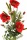 Kunstblumenstrauß Mohnblume rot 45cm