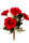 künstlicher Strauß rote Rosen 20cm