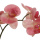 Real Touch Orchideen Phalaenopsis mit Bl&auml;ttern rosa 50cm