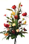 Kunstblumenstrauß groß / Gloriosa rot 85cm
