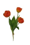 Kunstblumen Tulpen Bund, orange 35cm
