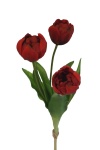 Kunstblumen Tulpen Bund rot 35cm