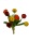 Kunstblumen Tulpen Bund rot 35cm Real Touch Blumen