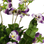 k&uuml;nstlicher Hornveilchenbusch, violett, 30cm
