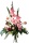 Kunstblumenstrauß Gladiole rosa 55cm