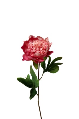 Magnolien-Zweig  49cm rosa pink creme  Kunstblumen Seidenblumen Real Touch