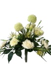 k&uuml;nstliches Bouquet 25cm Rosenbl&uuml;ten Allium