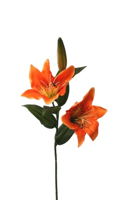Lilien orange künstlich 65cm