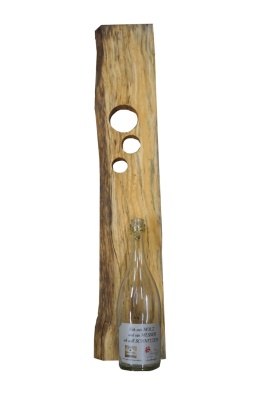 "Auberon" Lärche Holzwerkstück mit Flasche