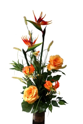 künstlicher Blumenstrauß Strelitzie 75cm
