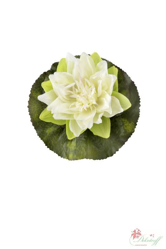Demarkt Seerose Künstliche Blumen Wasserlilie Schwimmend Lotusblüte Simulation Seerose Plastikblumen Tank Requisiten Orange
