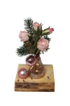 Kunstblumen Weihnachts-Tischdeko, H 24cm