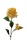 Cornus künstlich  / Hartriegel gelb, 60cm