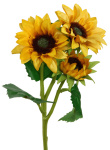 Kunst Sonnenblumenzweig 35cm