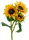 Kunst Sonnenblumenzweig 35cm