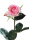 Kunstblumen Rosenknospen weiss rosa, 40cm
