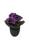 künstliche Topfpflanze Usambaraveilchen violett 22cm