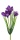 Kunstblumen Krokus mit Zwiebel violett H 18cm