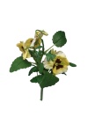 Stiefmütterchenpflanze künstlich / gelb 23cm