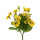 künstlicher Hornveilchenbusch gelb, 30cm