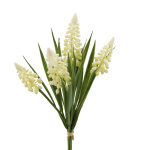 Traubenhyazinthe 5 Blüten weiß 30cm / Kunstzweig